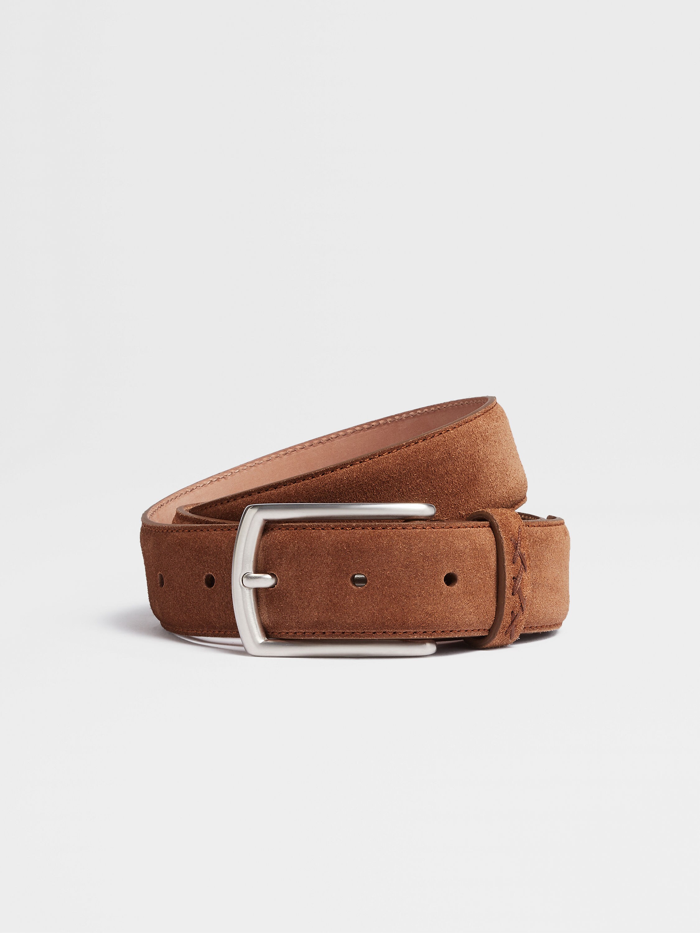 Beige suede shop belt