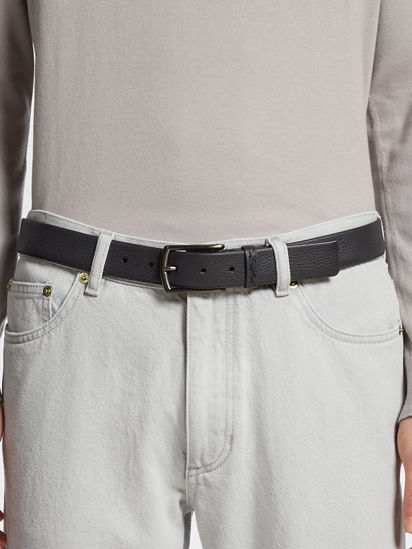 ブラック レザーベルト FW25 25664677 | Zegna JP ブラック レザーベルト FW25 25664677 | Zegna JP