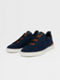 Triple Stitch™ Sneaker aus Baumwolldenim in Marineblau