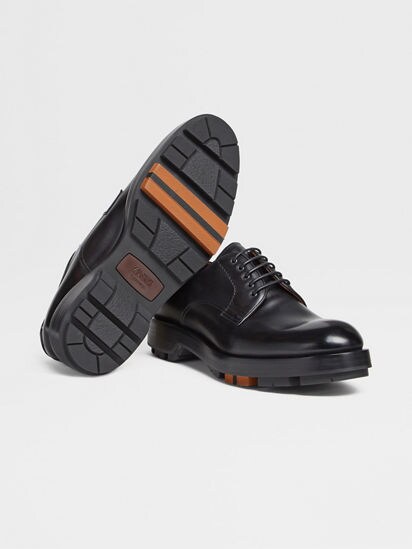 【関税込み】ZEGNA ブラック Udine ローファー ZEGNA Udine Leather Penny Loafers for Men | MR PORTER