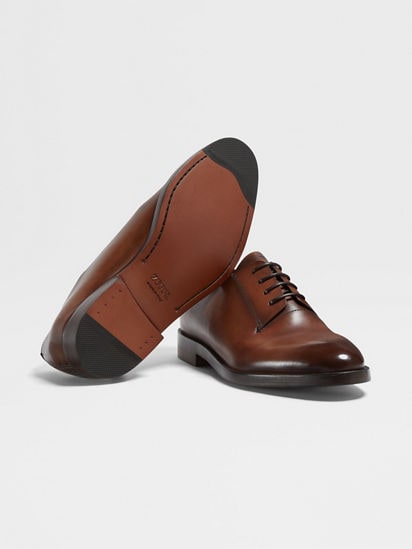 Light Brown Leather Torino Derby Shoes FW24 28818610 | Zegna US Light Brown Leather Torino Derby Shoes FW24 28818610 | Zegna US