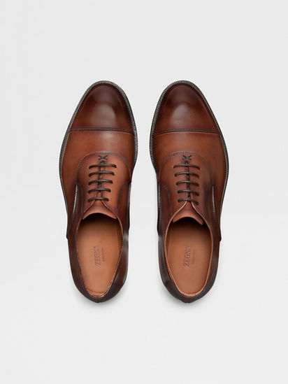 Light Brown Leather Torino Oxford Shoes FW24 28770890 | Zegna US Light Brown Leather Torino Oxford Shoes FW24 28770890 | Zegna US