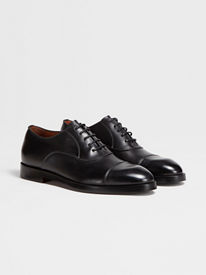 Dark Brown Leather Torino Oxford Shoes SS24 26935321