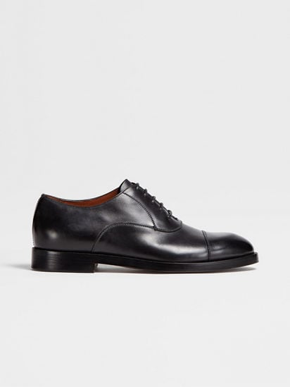 Black Leather Torino Oxford Shoes FW24 26935305 | Zegna US Black Leather Torino Oxford Shoes FW24 26935305 | Zegna US