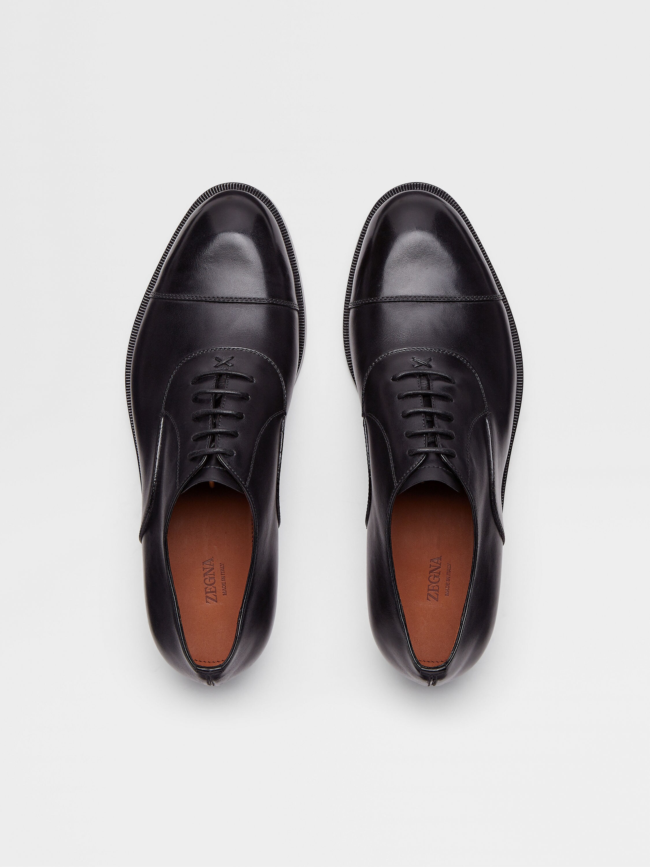 Black Leather Oxford Shoes Product detail photo #4