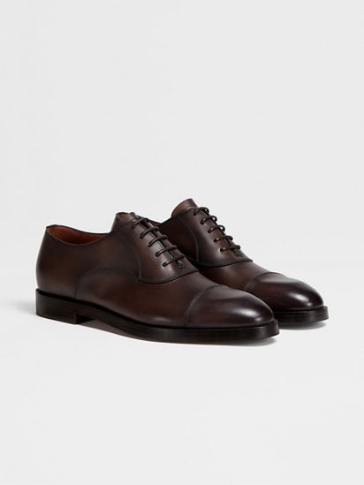Brown Leather Torino Oxford Shoes FW24 26935321 | Zegna US Brown Leather Torino Oxford Shoes FW24 26935321 | Zegna US