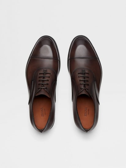 Brown Leather Torino Oxford Shoes FW24 26935321 | Zegna US Brown Leather Torino Oxford Shoes FW24 26935321 | Zegna US