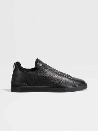 Black Deerskin Triple Stitch™ Sneakers FW24 27880393 | Zegna NO Black Deerskin Triple Stitch™ Sneakers FW24 27880393 | Zegna NO