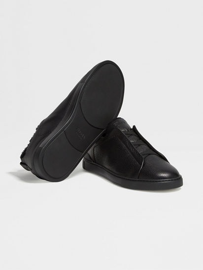 Black Deerskin Triple Stitch™ Sneakers FW24 27880393 | Zegna NO Black Deerskin Triple Stitch™ Sneakers FW24 27880393 | Zegna NO