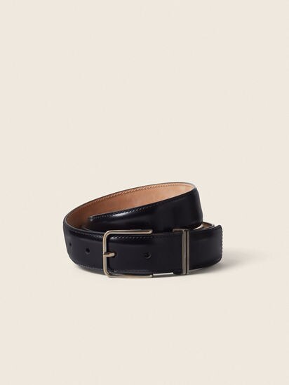 ブラック レザーベルト FW26 35581991 | Zegna JP
