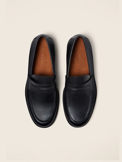Black Leather Mocassin Corso Loafers SS26 35697139 | Zegna US