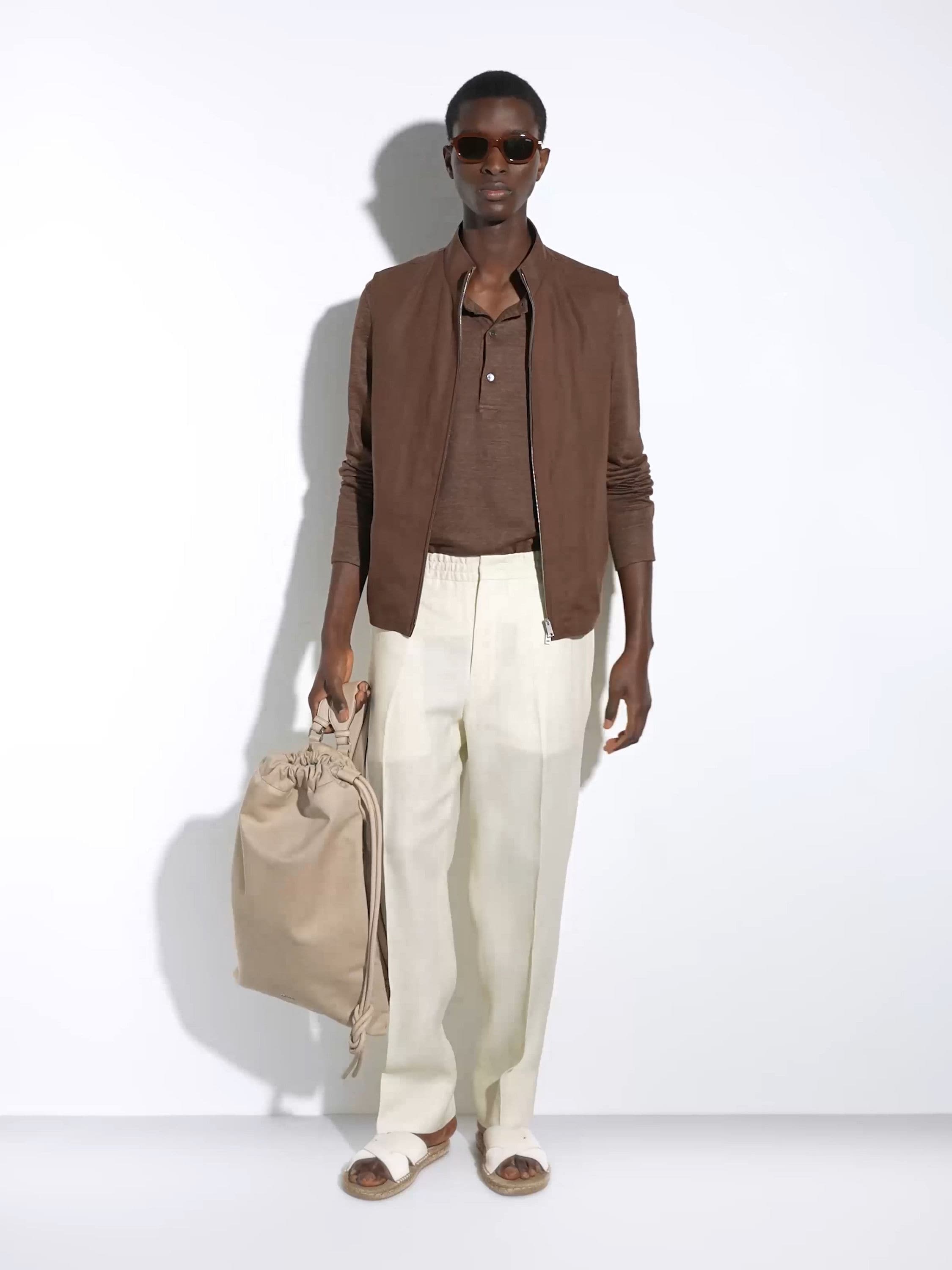 Off White Suede Espadrille Sandals SS25 30108920 | Zegna TR Off White Suede Espadrille Sandals SS25 30108920 | Zegna TR