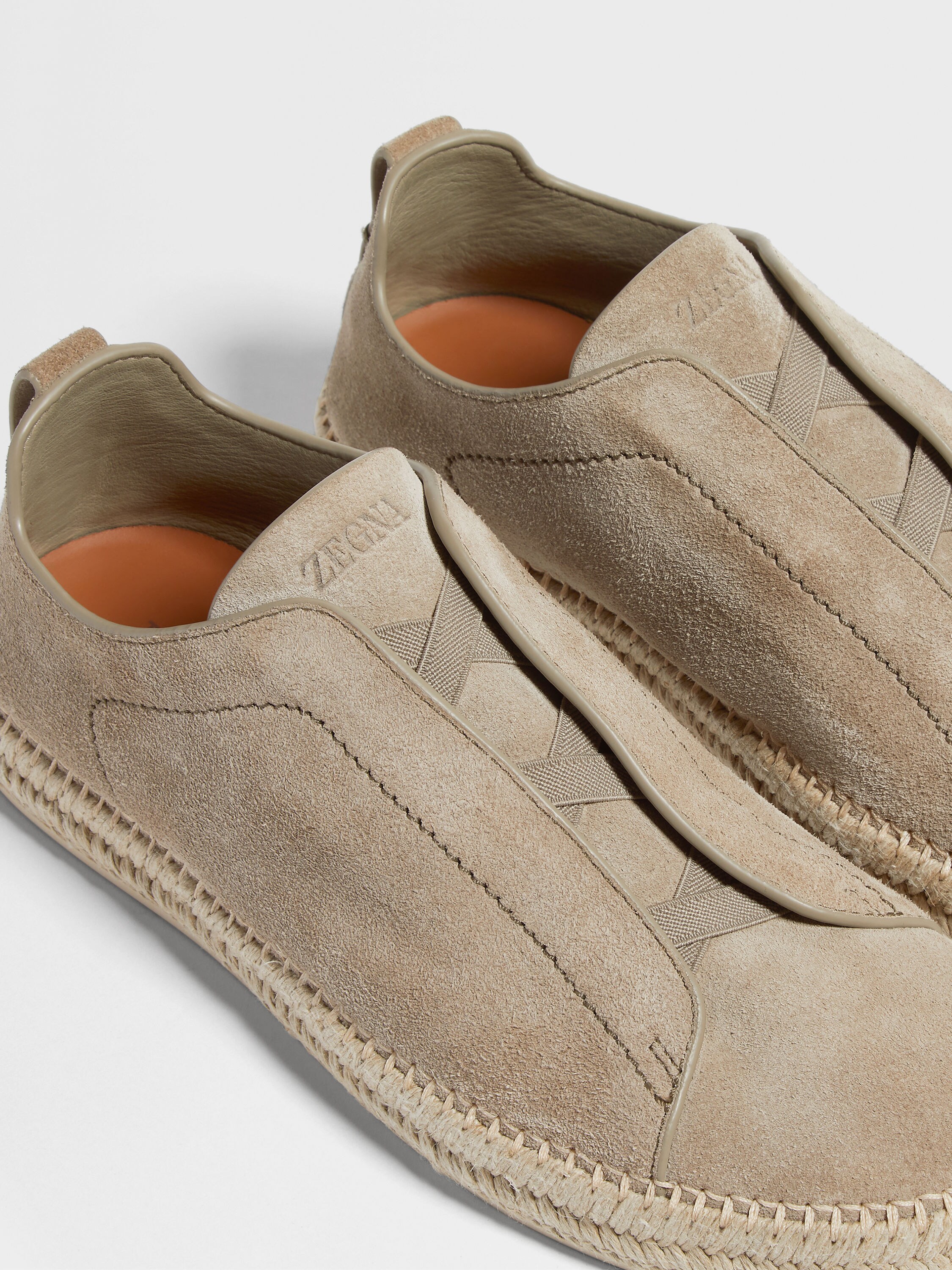 Beige Suede Triple Stitch™ Espadrilles SS25 32128364 | Zegna DE