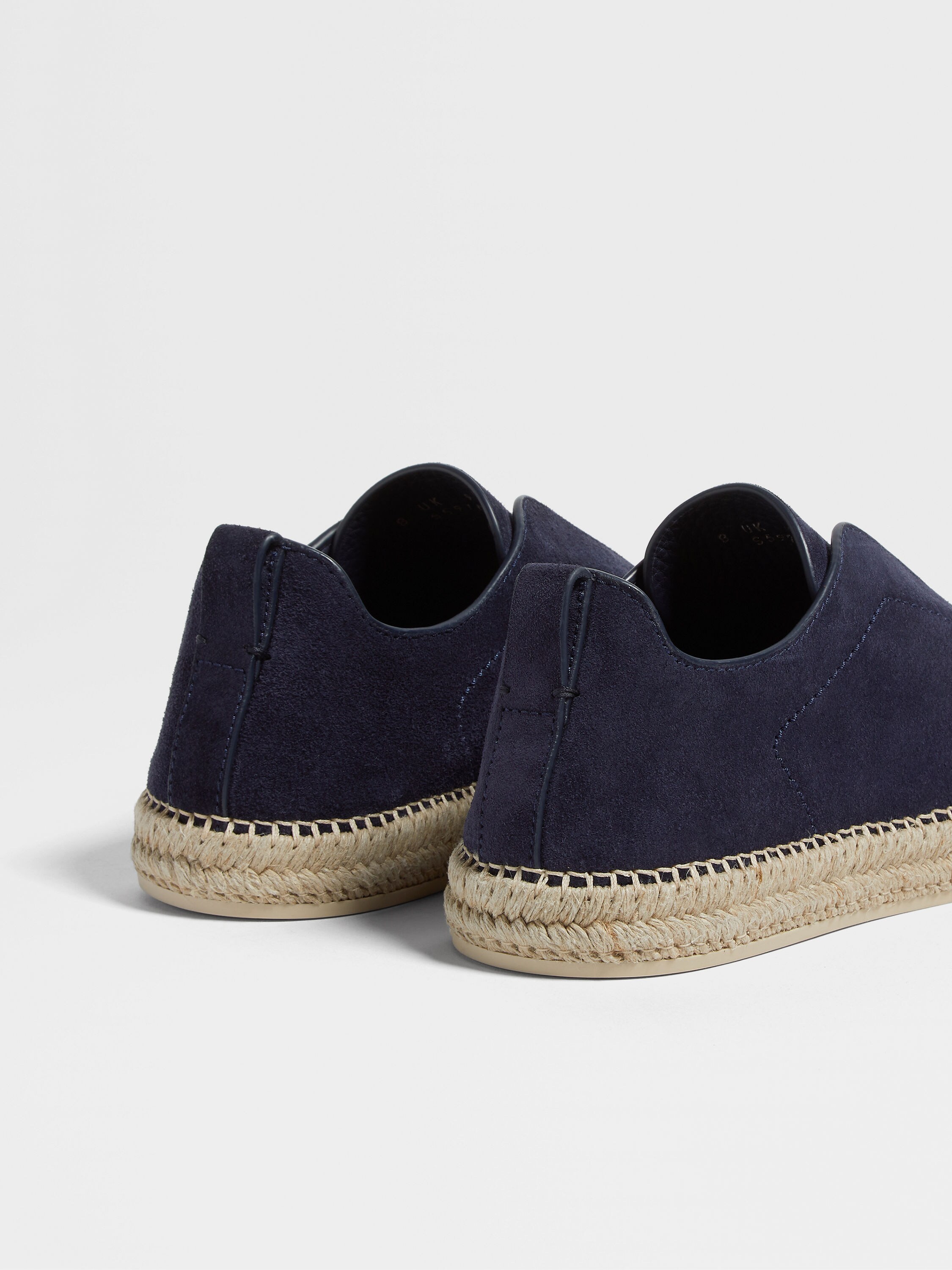 Dark Blue Suede Triple Stitch™ Espadrilles Product detail photo #1