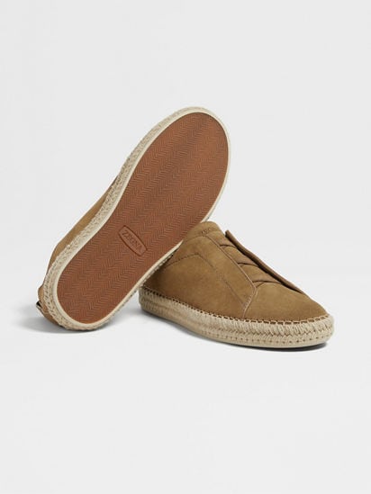 Olive Green Suede Triple Stitch™ Espadrilles SS25 29942620 Olive Green Suede Triple Stitch™ Espadrilles SS25 29942620