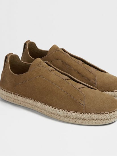 Olive Green Suede Triple Stitch™ Espadrilles SS25 29942620 Olive Green Suede Triple Stitch™ Espadrilles SS25 29942620