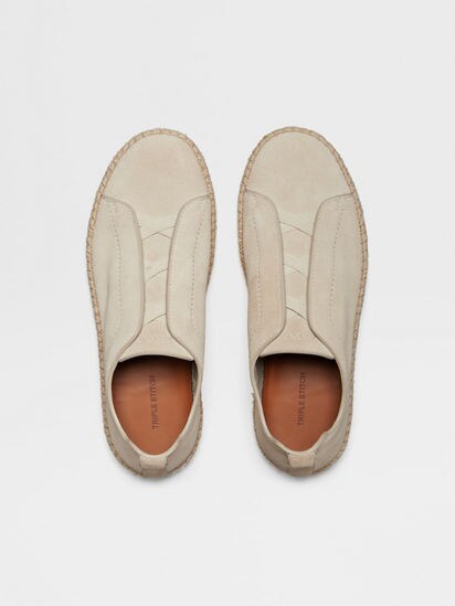Off White Suede Triple Stitch™ Espadrilles SS25 29942627 Off White Suede Triple Stitch™ Espadrilles SS25 29942627