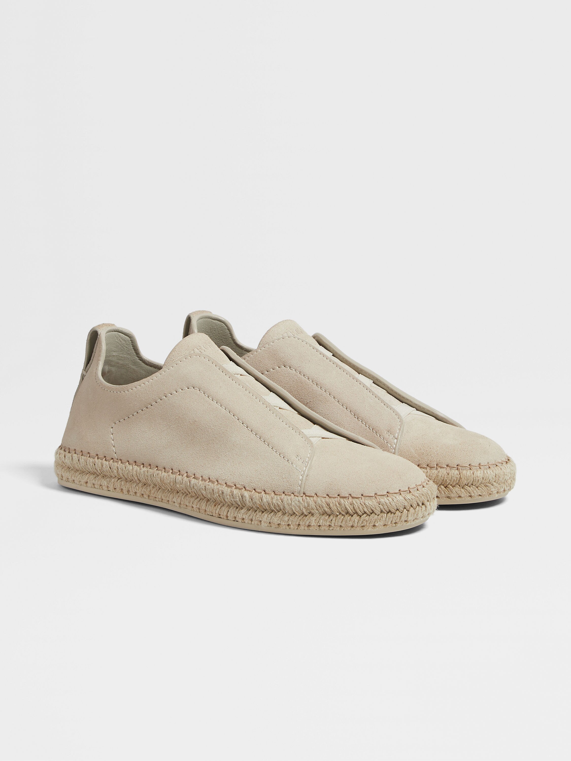 Off White Suede Triple Stitch™ Espadrilles