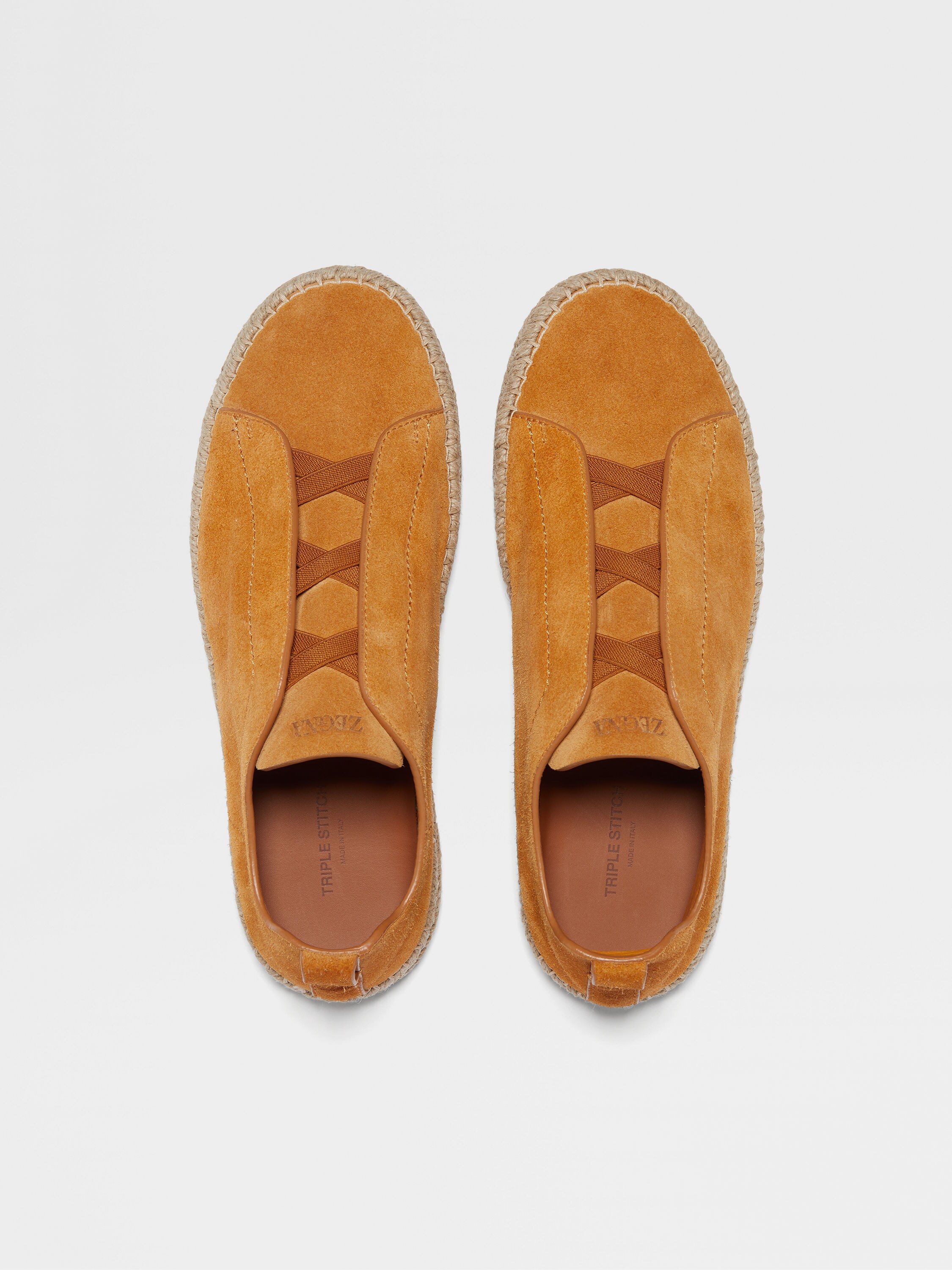 Ochre Suede Triple Stitch™ Espadrilles Product detail photo #2