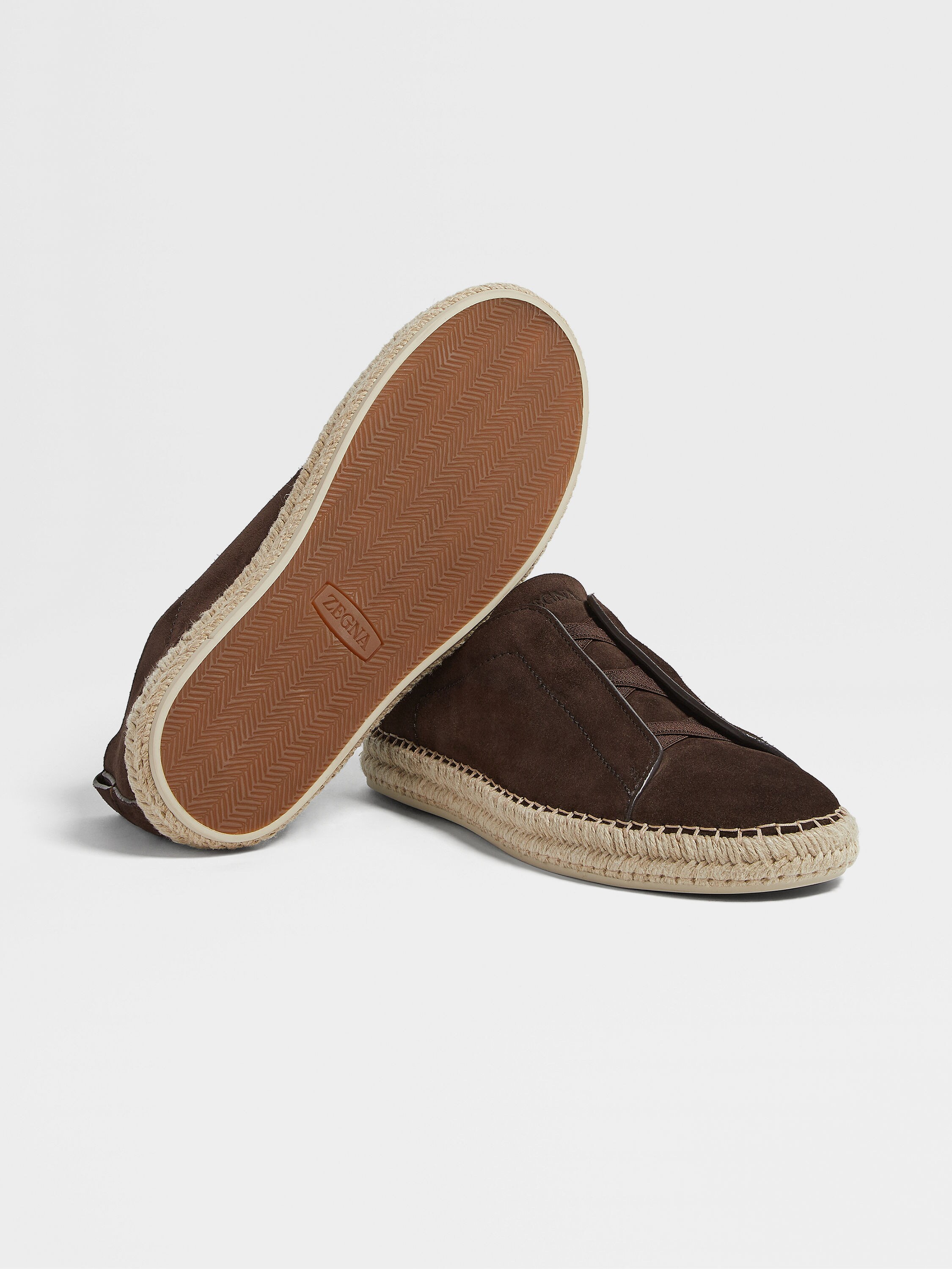 Dark Brown Suede Triple Stitch™ Espadrilles Product detail photo #5