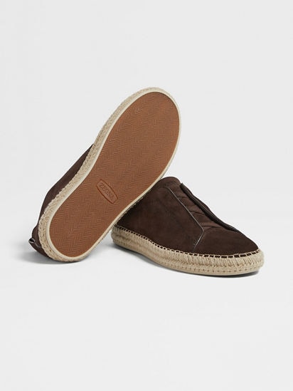 Dark Brown Suede Triple Stitch™ Espadrilles SS25 30223995 Dark Brown Suede Triple Stitch™ Espadrilles SS25 30223995