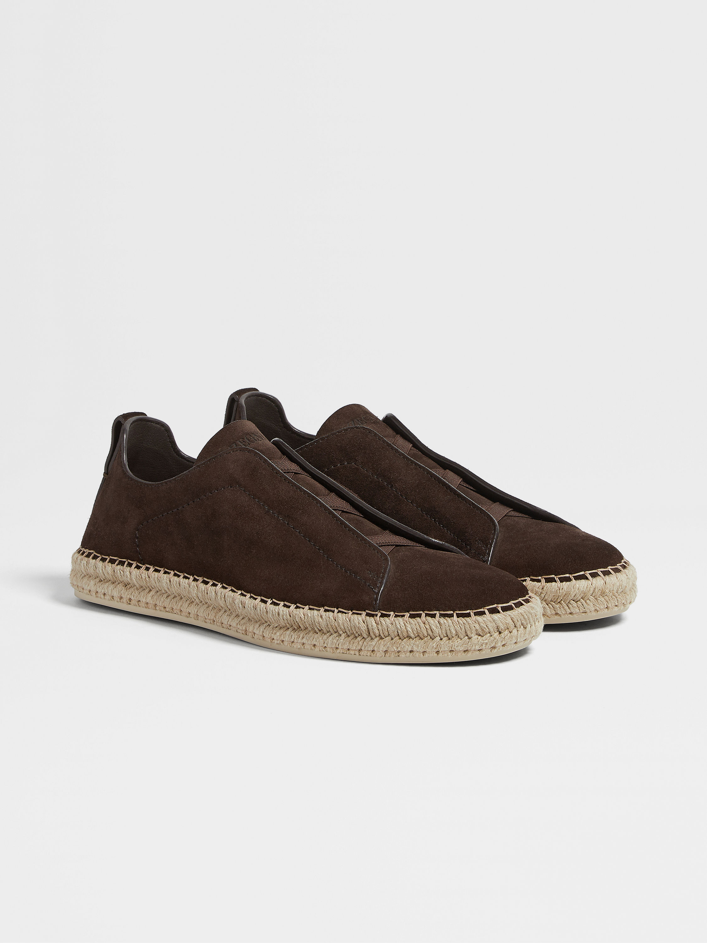 Dark Brown Suede Triple Stitch™ Espadrilles SS25 30223995 Dark Brown Suede Triple Stitch™ Espadrilles SS25 30223995