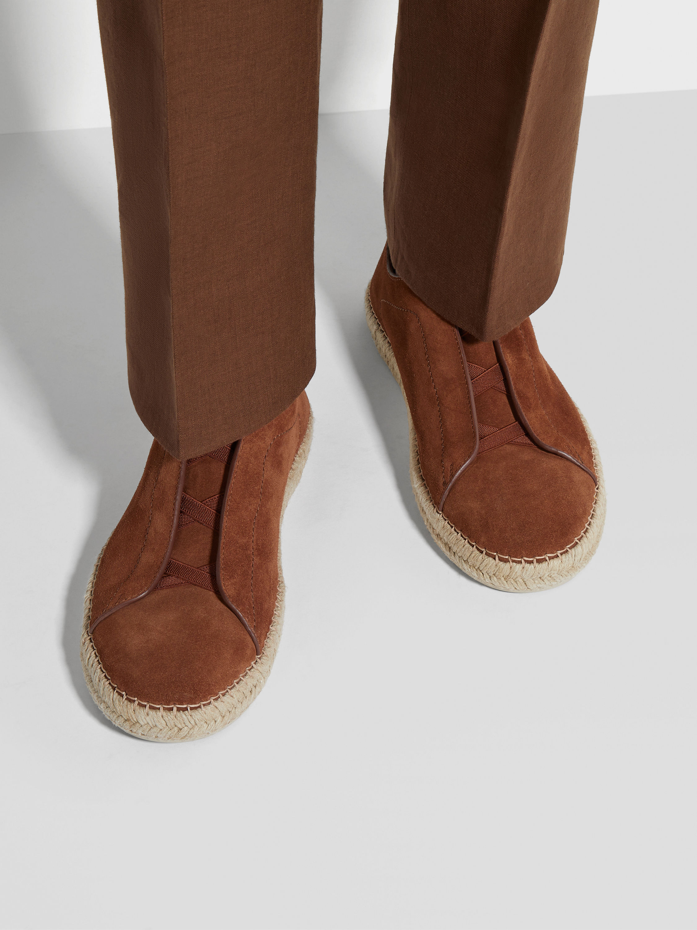 Dark Foliage Suede Triple Stitch™ Espadrilles Product detail photo #1