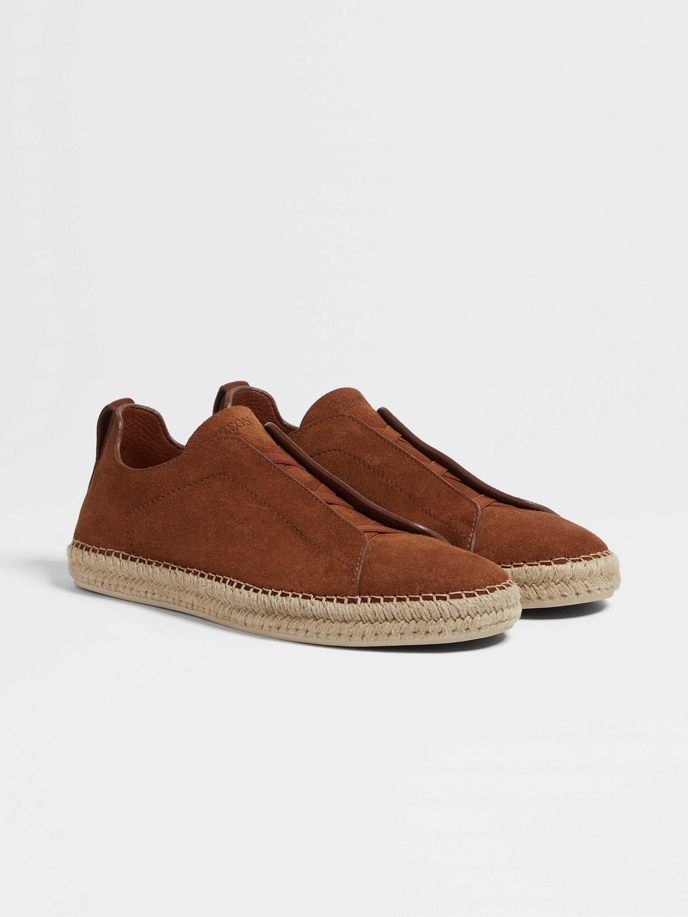 Dark Foliage Suede Triple Stitch™ Espadrilles SS24 29942634 | Zegna KR