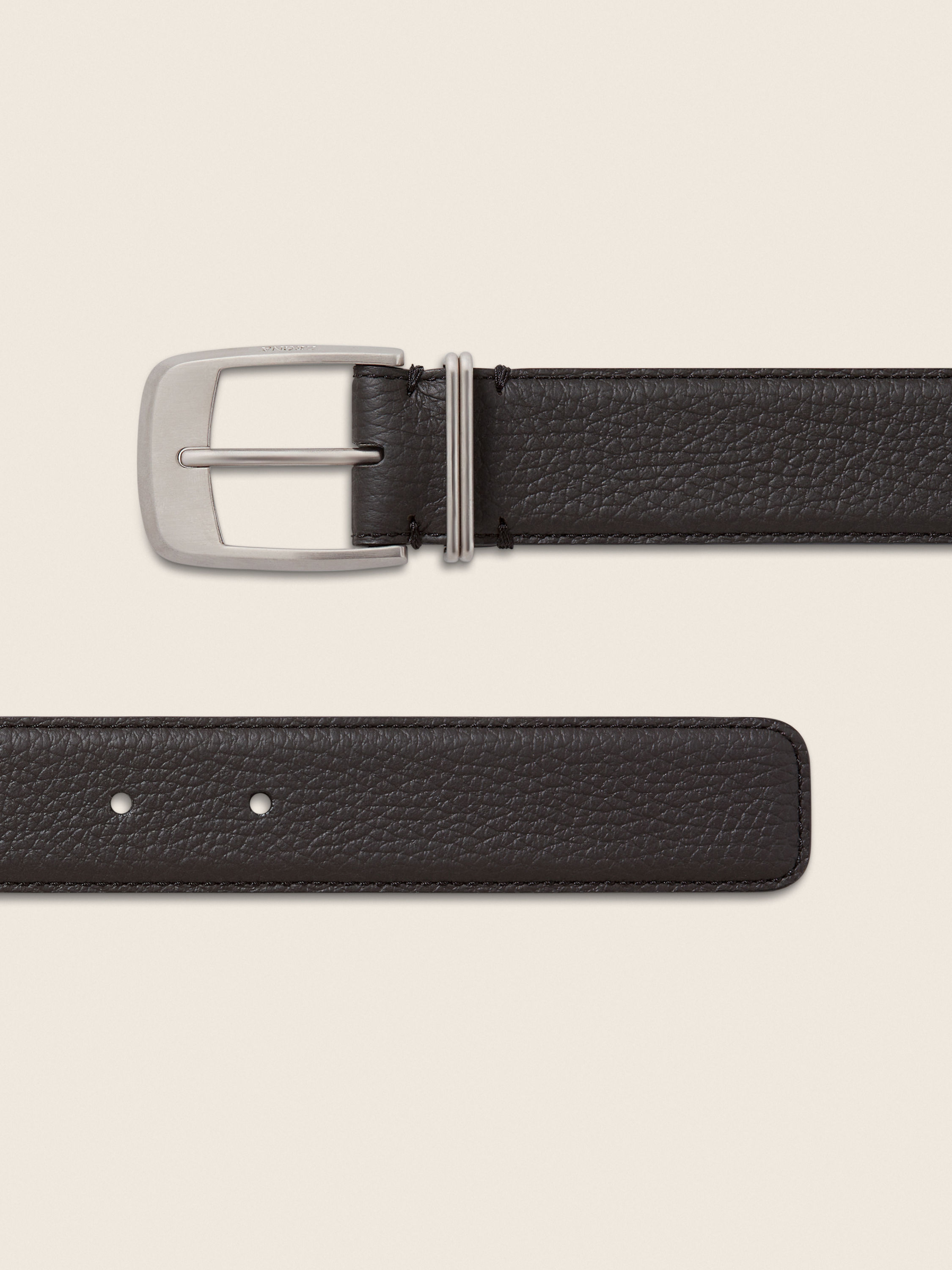 Dark Brown Leather Belt Product detail photo #1