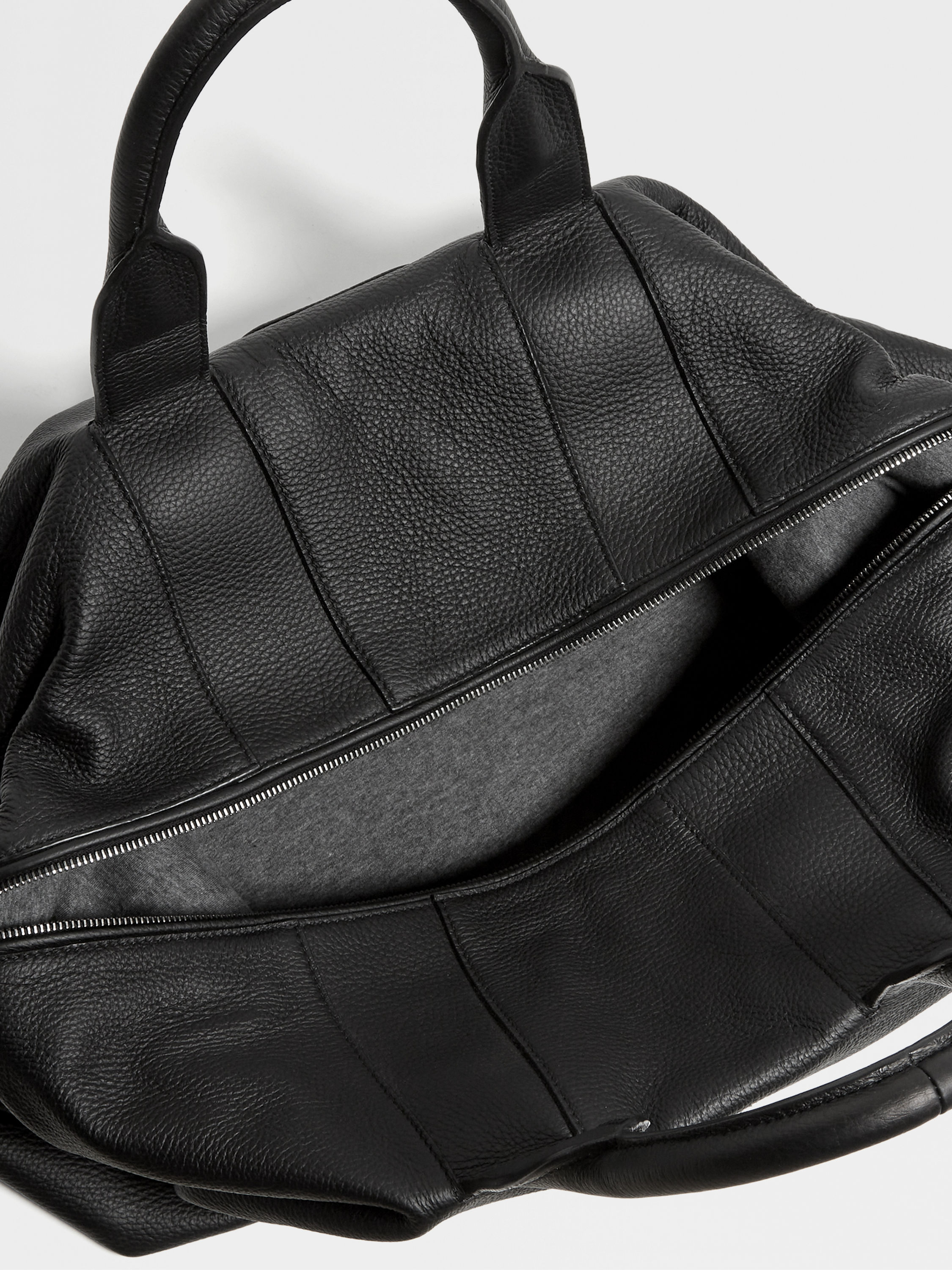 Black Deerskin Holdall Raglan Product detail photo #3