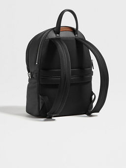 Black Deerskin Hoodie Backpack FW24 22971825 | Zegna US