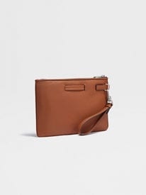 Black Leather Pouch SS25 22975813 | Zegna JP