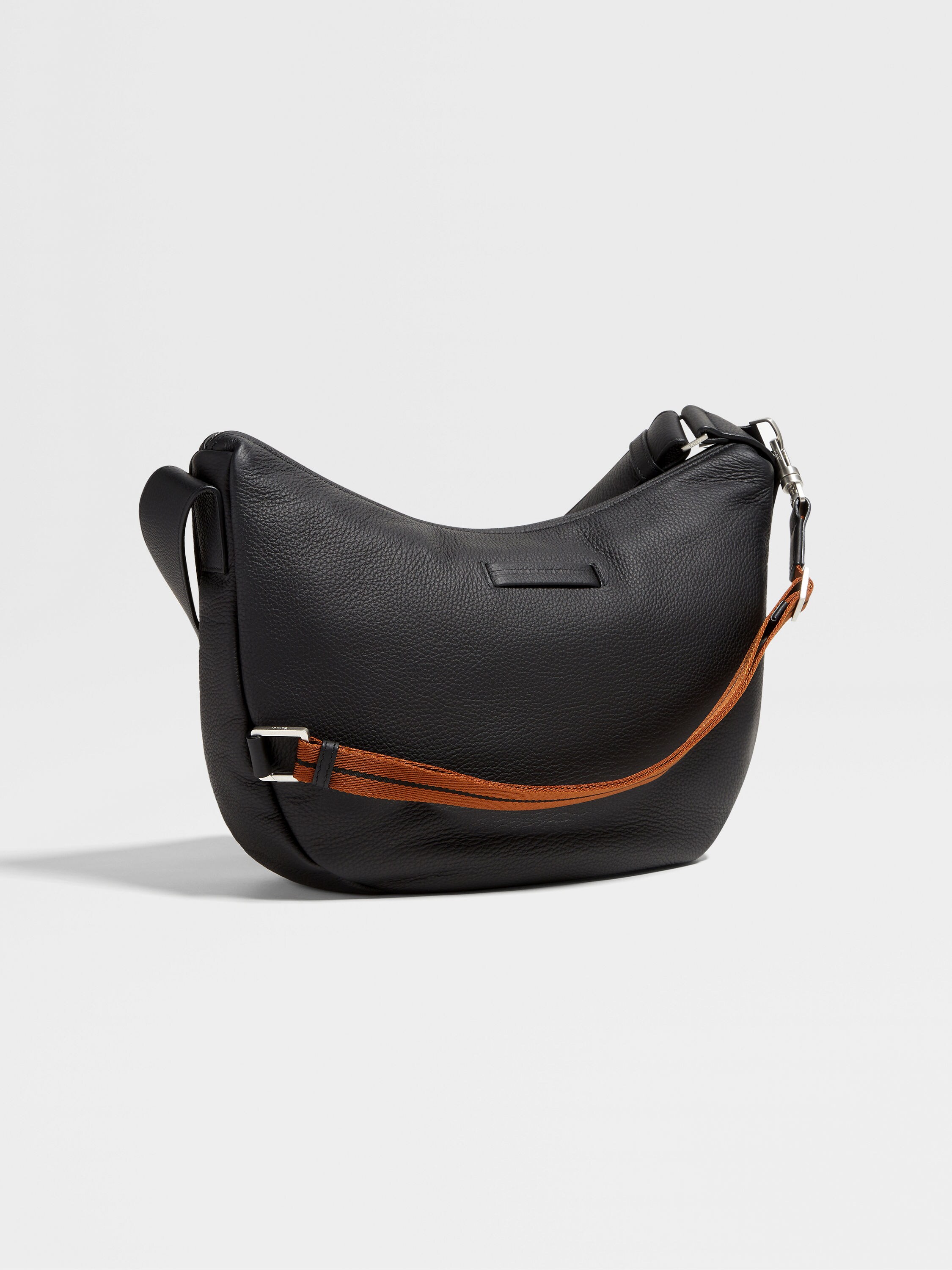 Black Deerskin Hobo Panorama Mini Bag Product detail photo #2