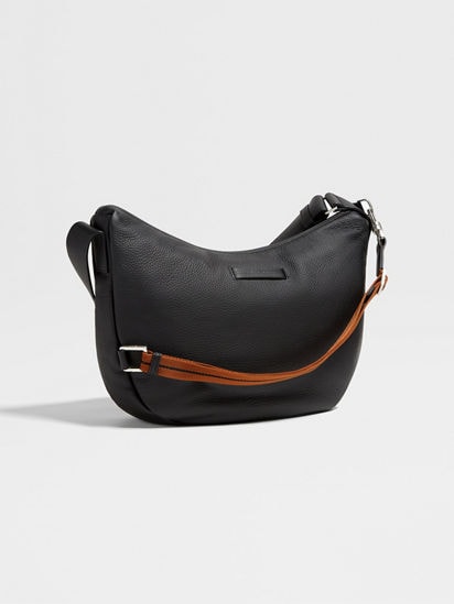 Black Deerskin Hobo Panorama Mini Bag FW24 22973914 | Zegna US Black Deerskin Hobo Panorama Mini Bag FW24 22973914 | Zegna US