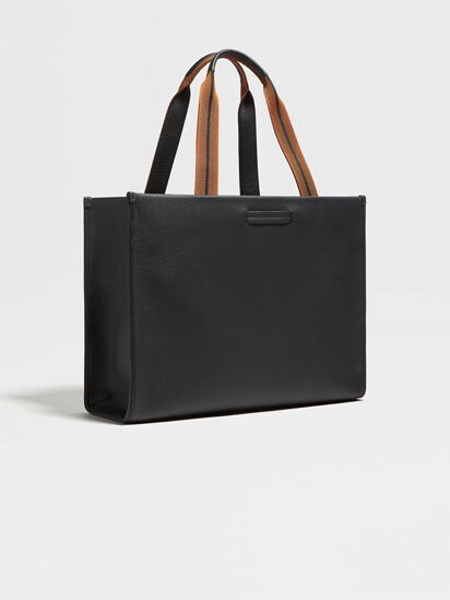 ブラック ディアスキン トートバッグ E/W SS25 27888192 | Zegna JP ブラック ディアスキン トートバッグ E/W SS25 27888192 | Zegna JP