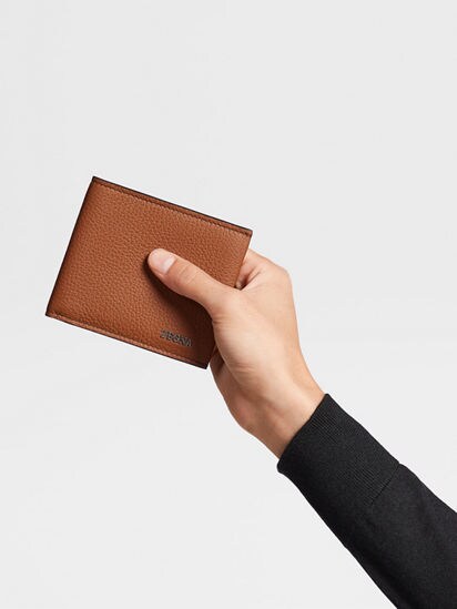 Foliage Deerskin Billfold Wallet FW25 25607426 | Zegna JP