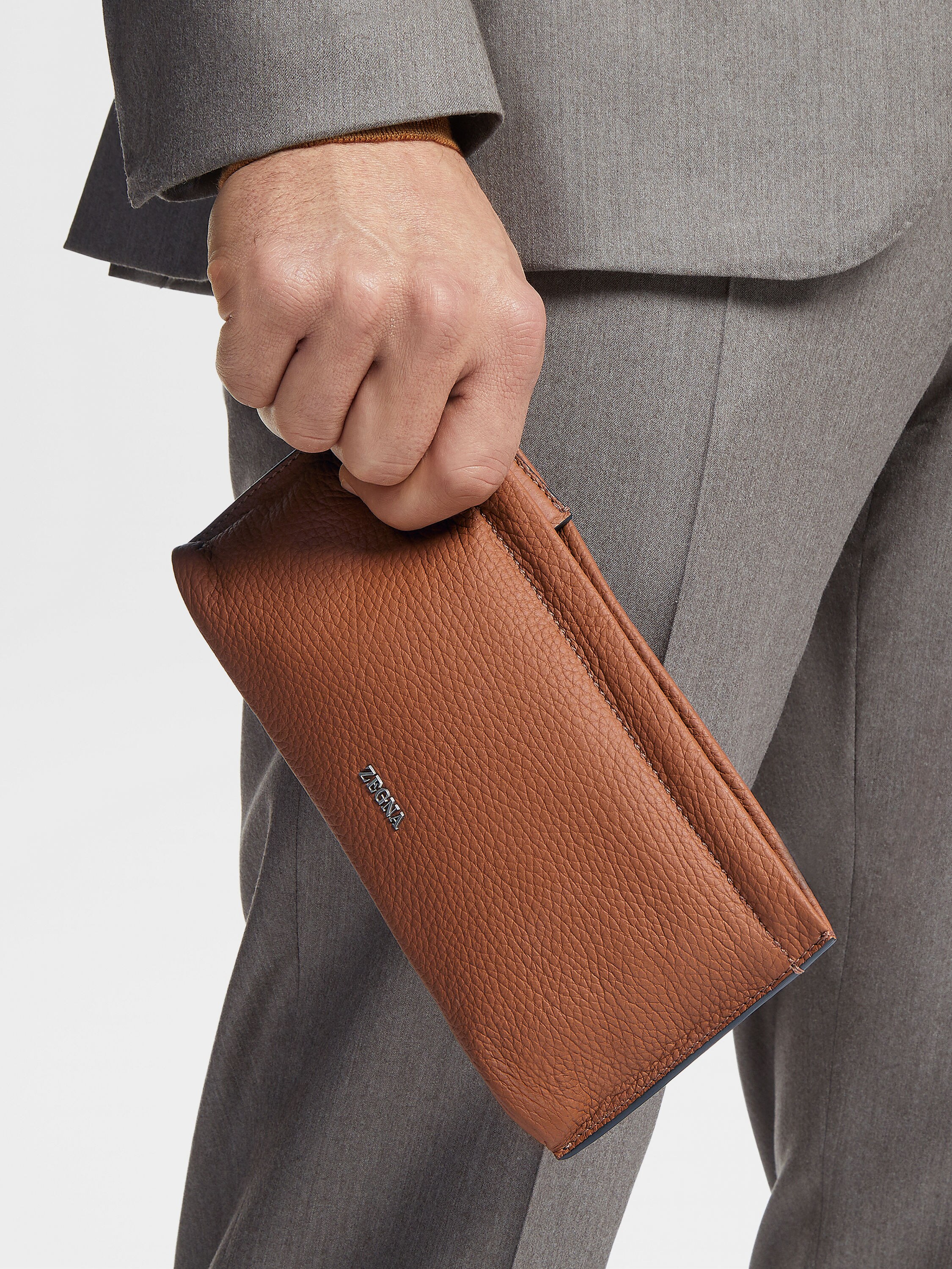 Foliage Deerskin Clutch Product detail photo #3