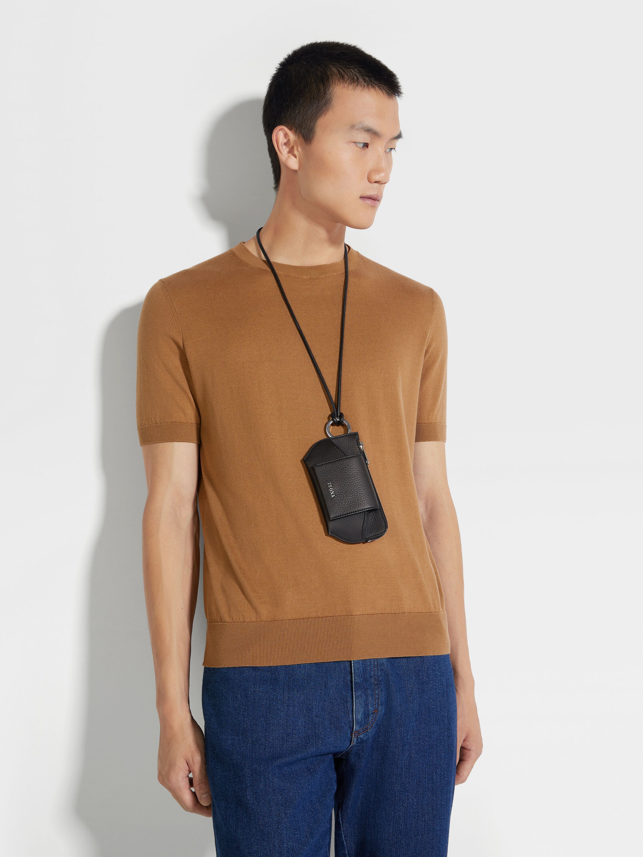 Black Deerskin Glasses Case Product detail photo #3