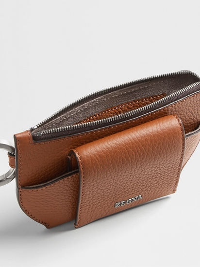 Foliage Deerskin Glasses Case FW25 24299975 | Zegna JP