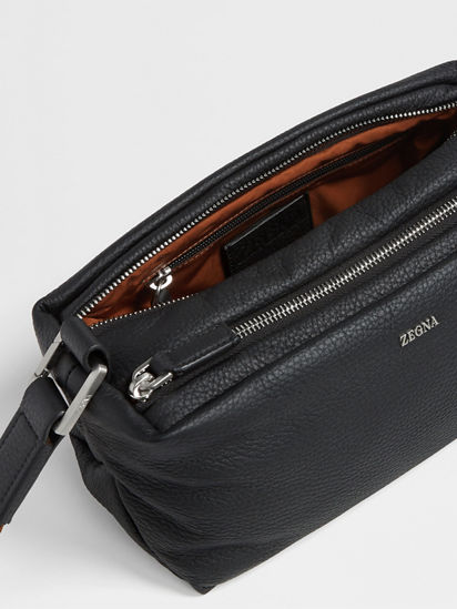 Black Deerskin Softy Pouch SS25 27888493 | Zegna US Black Deerskin Softy Pouch SS25 27888493 | Zegna US