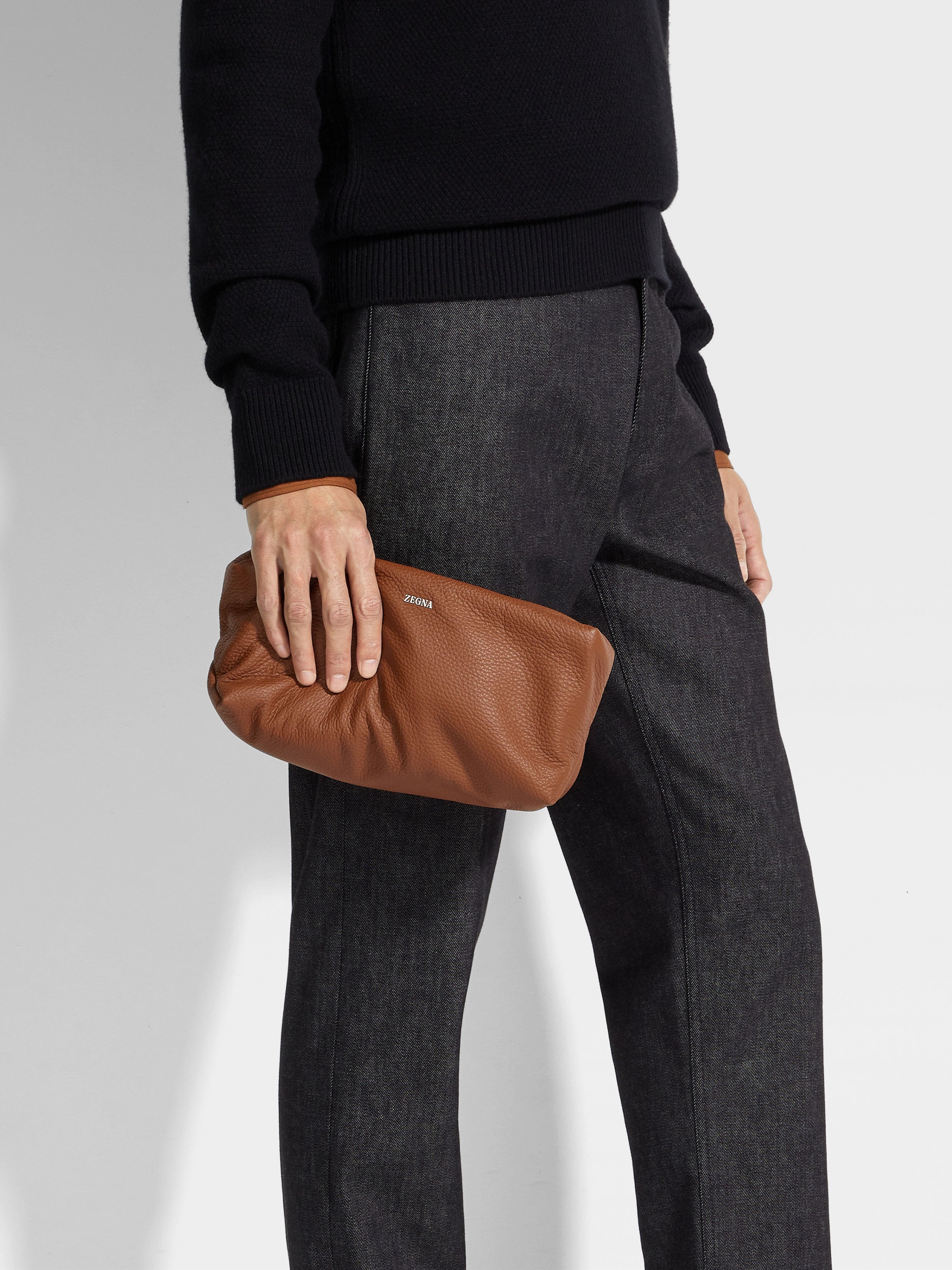 Foliage Deerskin Softy Pouch Product detail photo #3