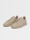 Sneaker Triple Stitch™ in Pelle di Cervo Beige