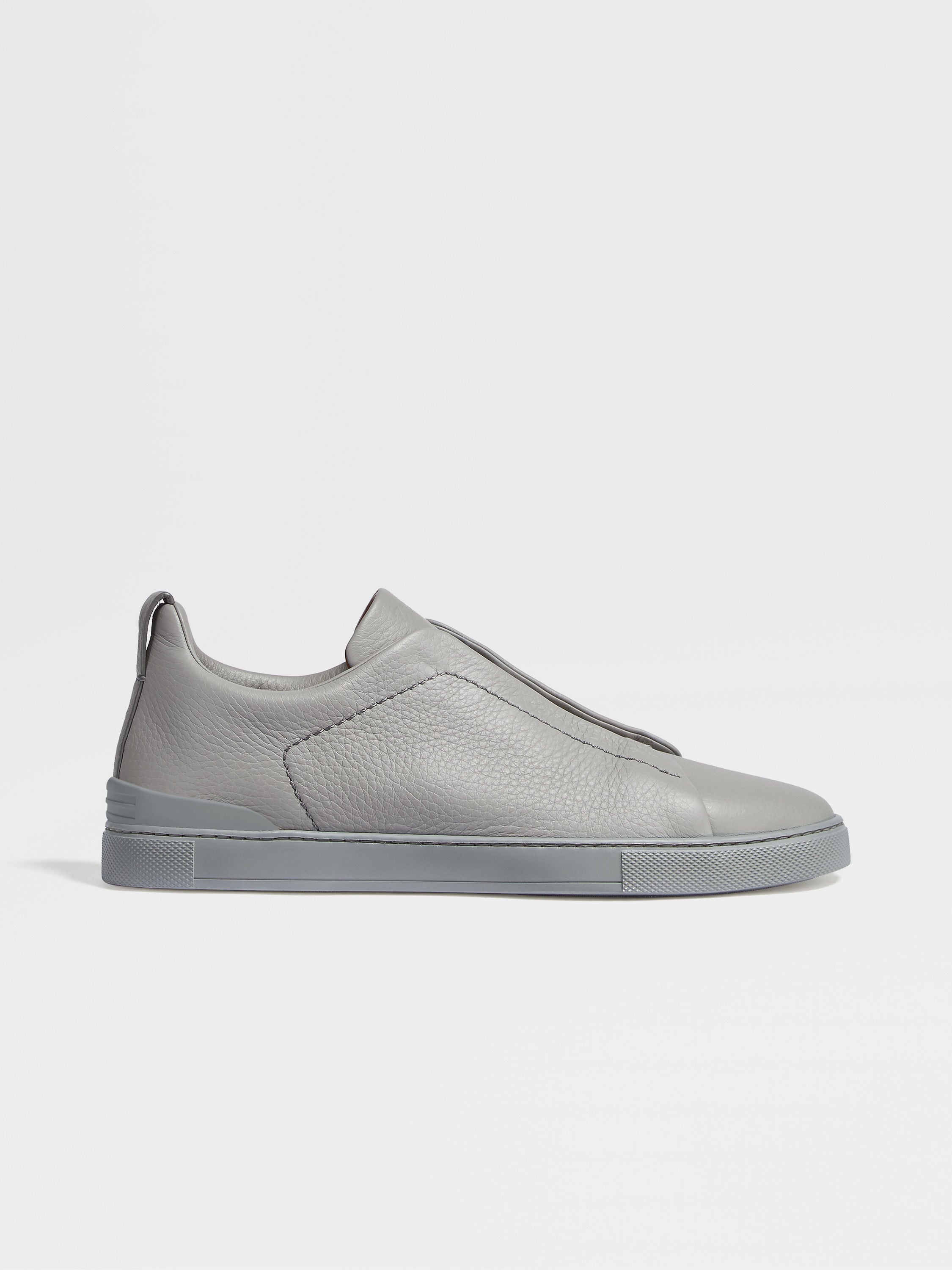 Grey Mélange Deerskin Triple Stitch™ Sneakers Product detail photo #3