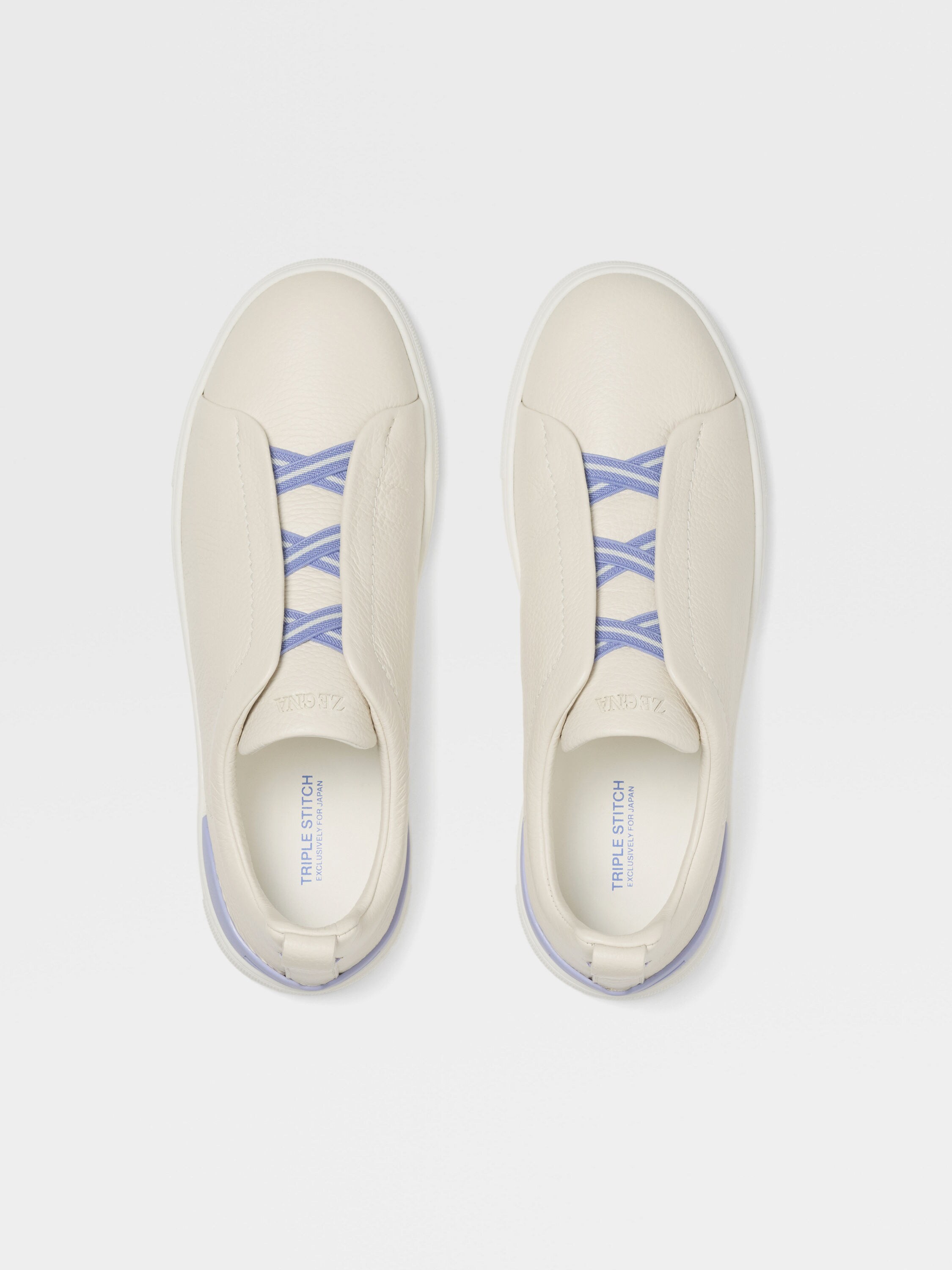 White Deerskin Triple Stitch™ Sneakers Product detail photo #2