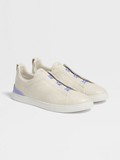 【関税込み】ZEGNA ホワイト Triple Stitch スニーカー ZEGNA Triple Stitch White Leather Low Top Sneakers New | eBay