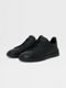 Black Deerskin Triple Stitch™ Sneakers
