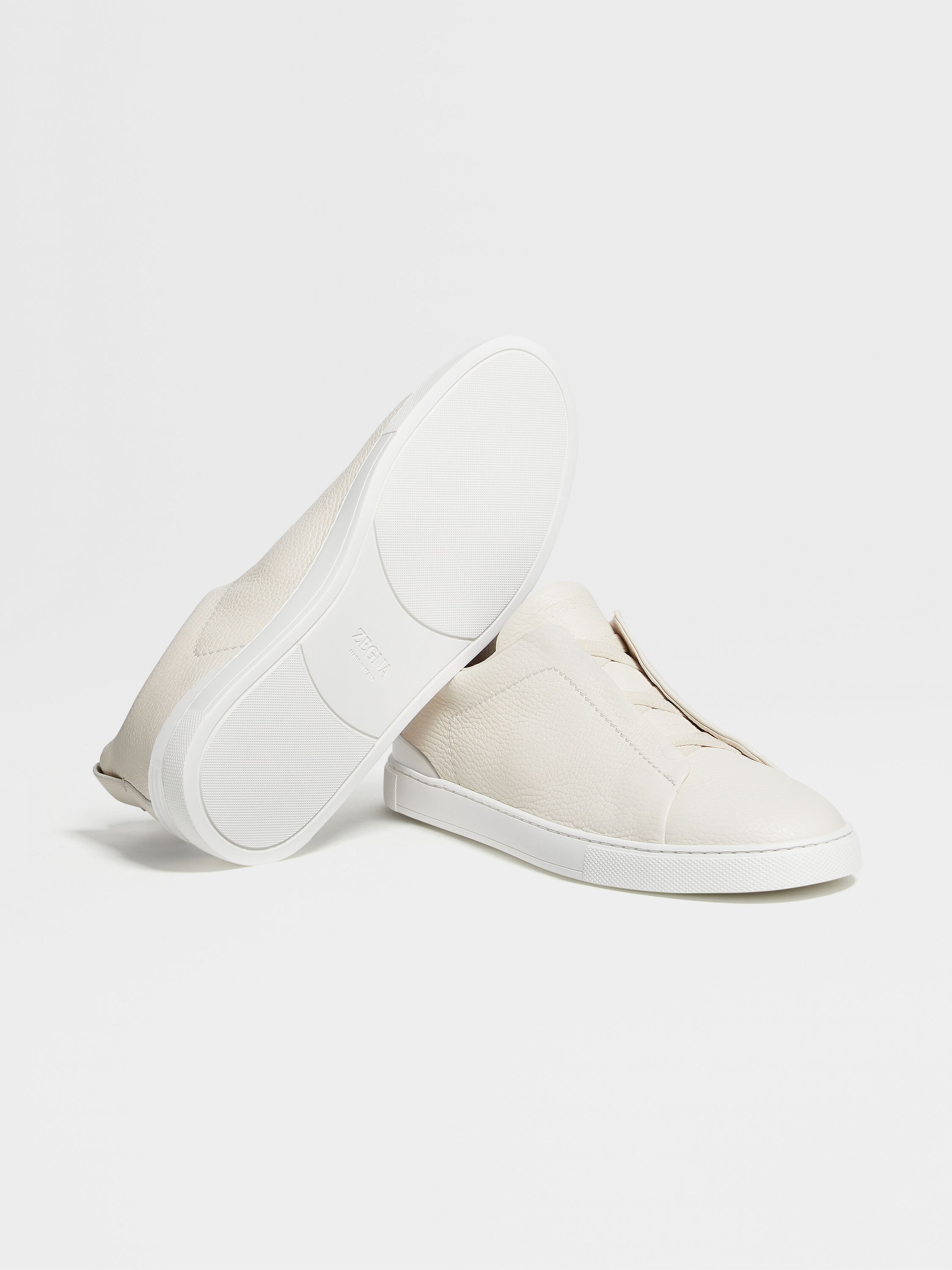 White Deerskin Triple Stitch™ Sneakers Product detail photo #5