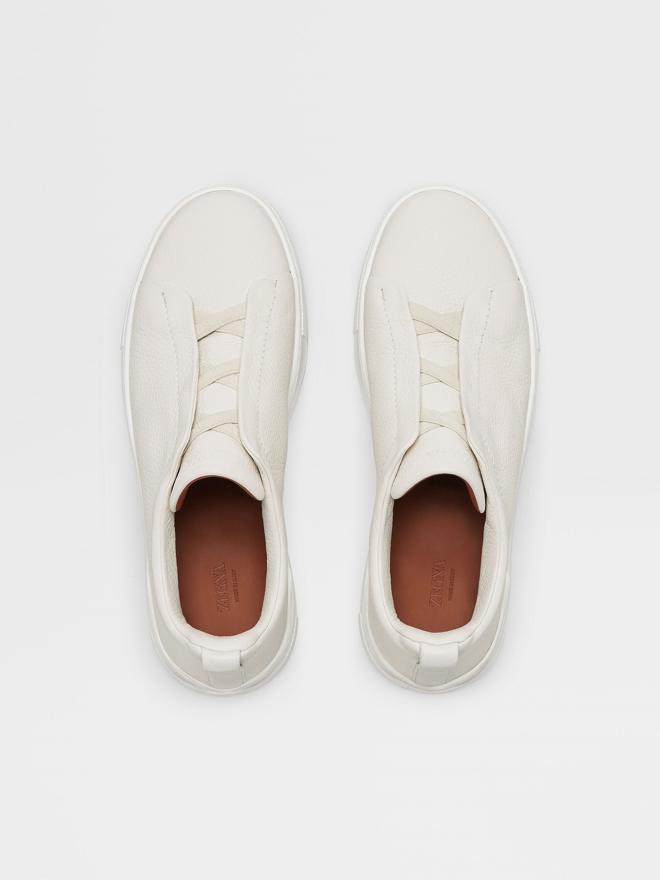White Deerskin Triple Stitch™ Sneakers Product detail photo #3