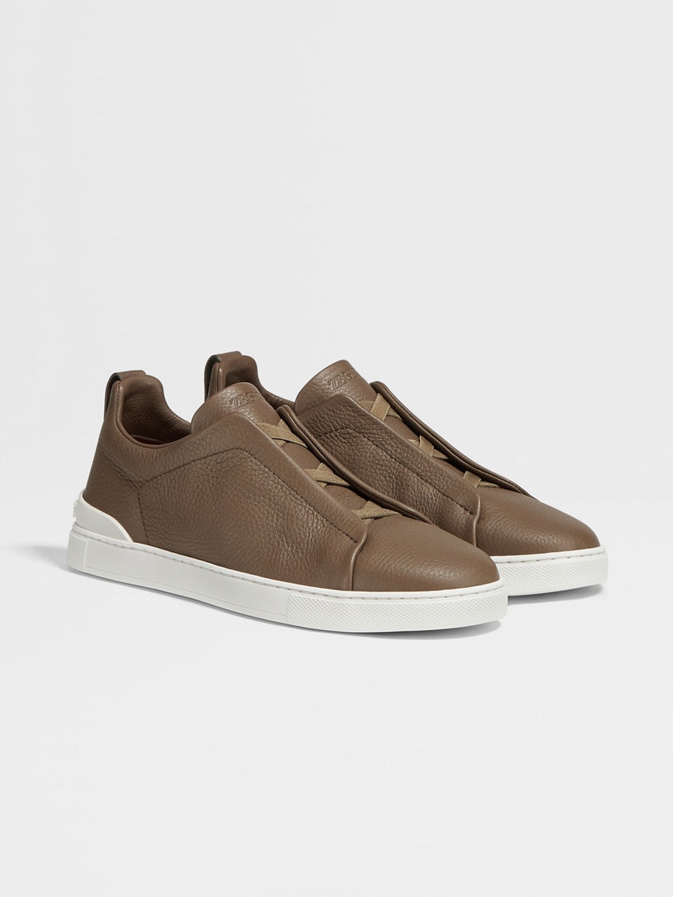 ZEGNA Green Triple Stitch Sneakers