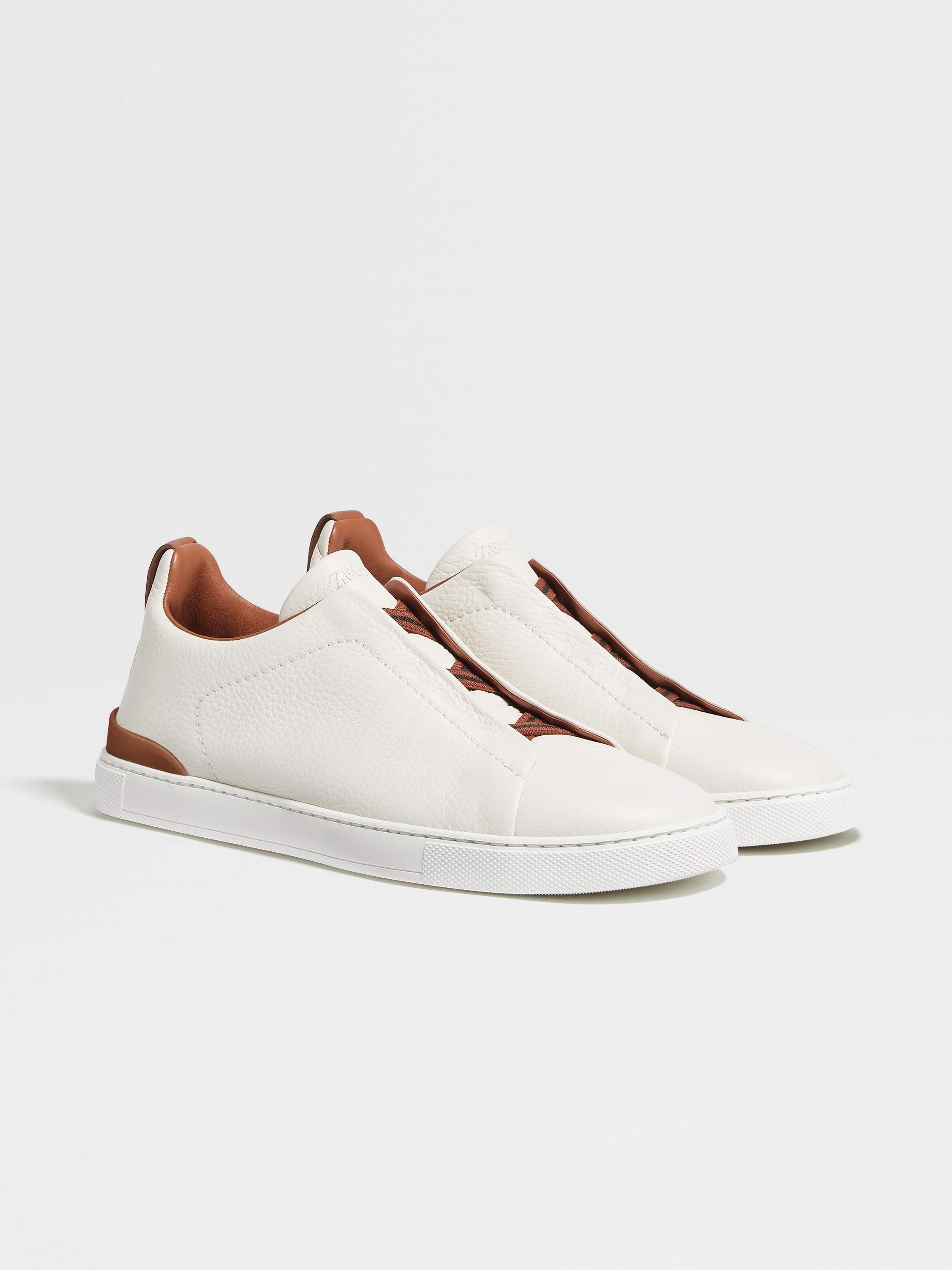 Off White Deerskin Triple Stitch™ Sneakers SS24 22361670 | Zegna CH